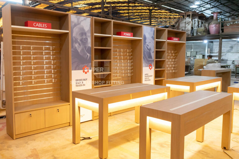 info arcular consumer electronics store fixtures